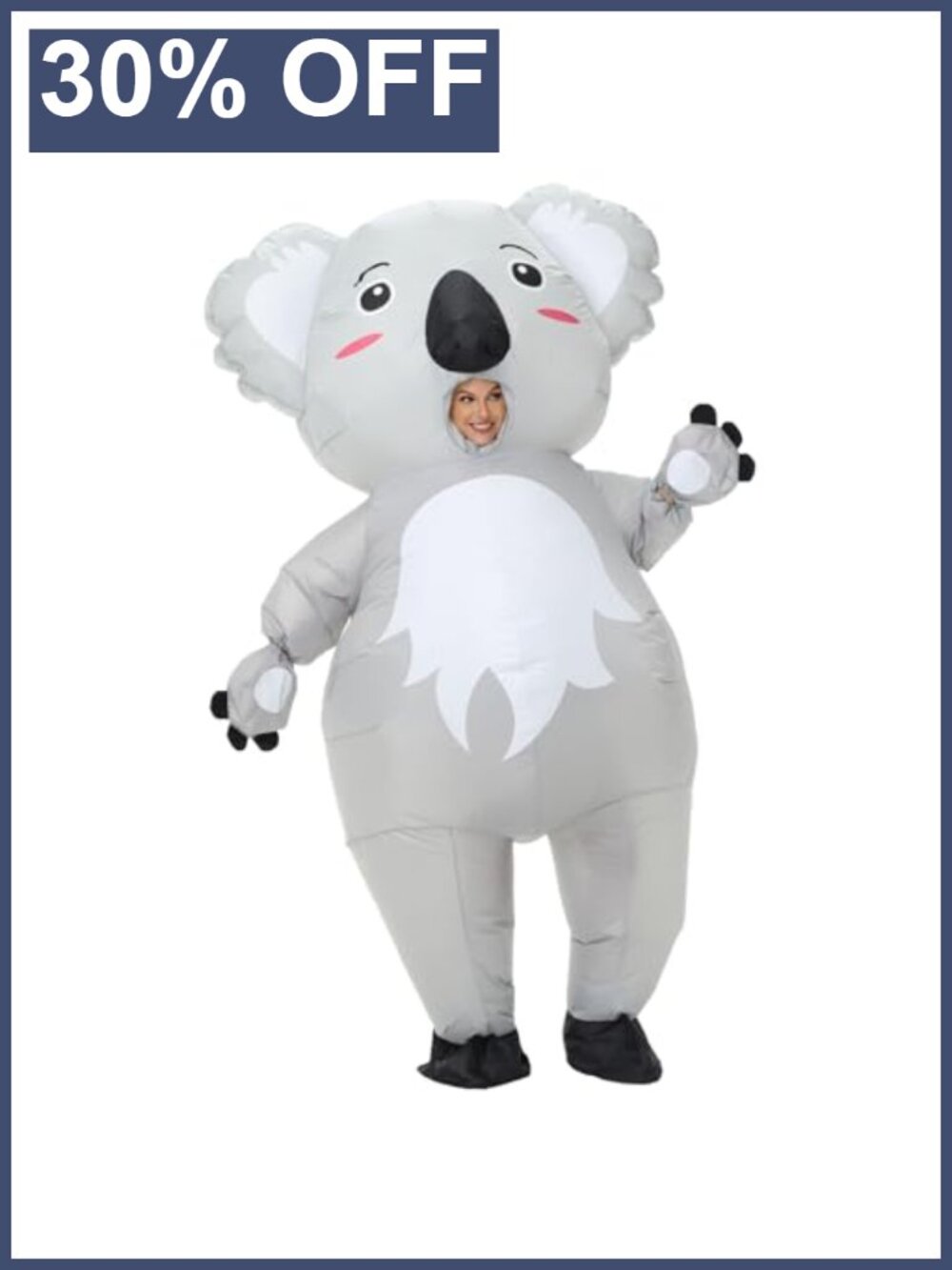 Inflatable Koala Costume Adult Blow Up Halloween Cosplay Fancy Dress
